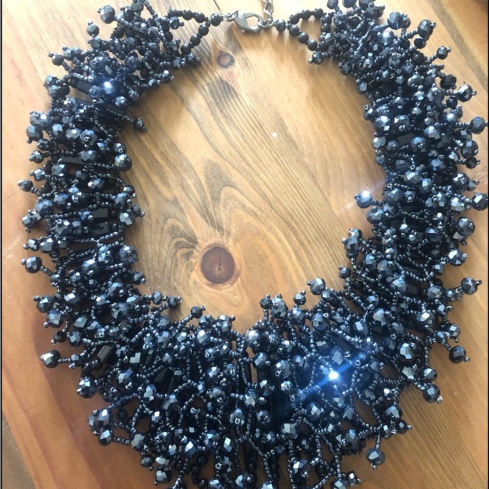 Beautiful dark blue necklace